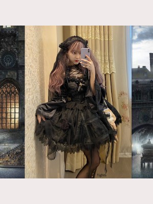 Roses Cage Gothic Lolita Style Dress (DJ56)